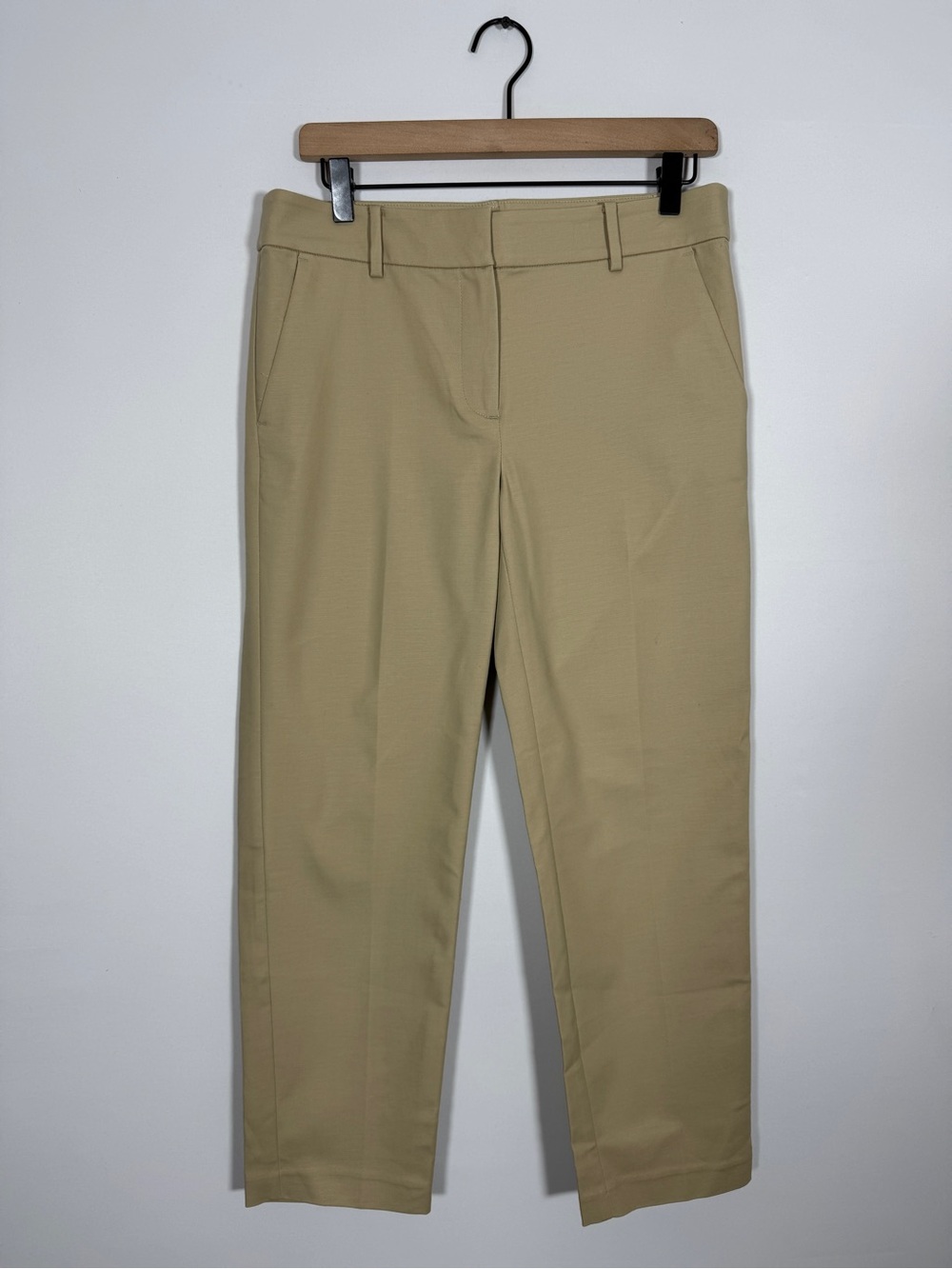 WP155 {LOFT} "The Riviera Slim" Clay Tan Mid Rise Straight Leg Dress Pants